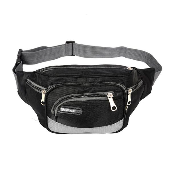 

women men hiking oxford cloth storage outdoor sports zipper casual wallet camping pockets traveling street waist pack