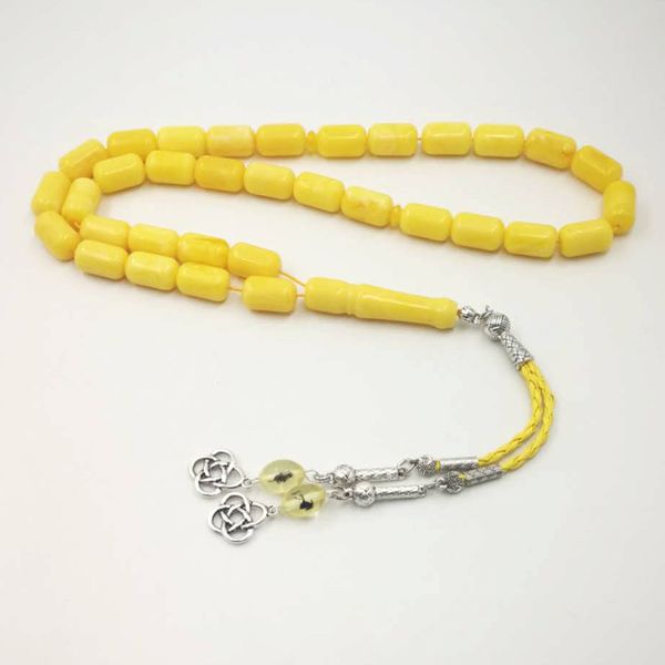 

resin tasbih 33 beads gift for eid al-adha metal trabzon and insect resin tassel real animal ants bracelet misbaha, Golden;silver
