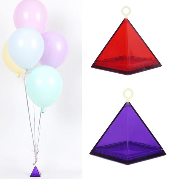 

pyramid shaped gravity block helium balloon weights balloon accessories wedding party decoration