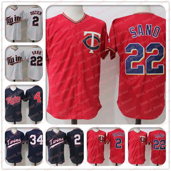 

34 Kirby Puckett Jersey 22 Miguel Sano Jersey 4 Paul Molitor 2 Brian Dozier Minnesota jerseys Twins Coolbase Jersey hot sale