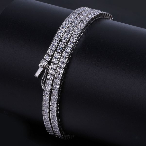

iced out chains hip hop chains jewelry men full diamond nail pendant necklace micro cubic zirconia copper pendant set diamond necklace, Golden;silver