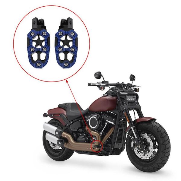 

2pcs universal 8mm metal motorcycle foot pegs pedals footrests with spring easy to install motorcycle accessories