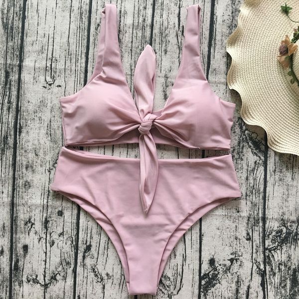 

swim купальники женщины горячие бикини грудь knotted уха женщины купальник высокой талией купальники push up brazilia biquinis набор для печ, White;black