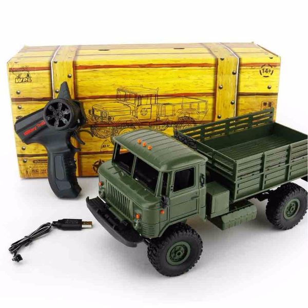

wpl b-24 пульт дистанционного управления военный грузовик diy внедорожный 4wd rc автомобиль 4 колеса багги привод восхождение газ-66 автомоб