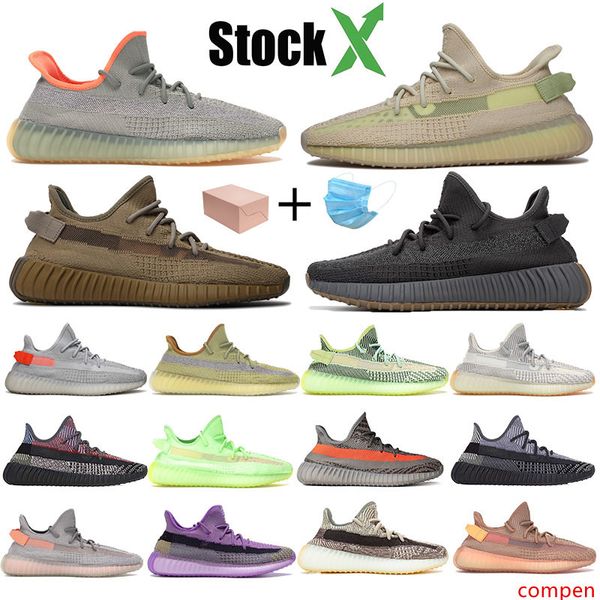 

with stock x 3m reflective kanye west cinder earth tail light running shoes marsh zyon linen yeshaye yecheil men women trainers sneakers