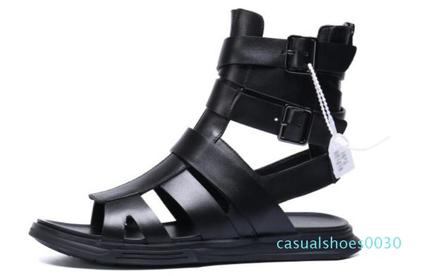 

new fashion summer mens roman shoes gladiator sandals designers comfortable beach sandals male outdoor black casual men sandals c30