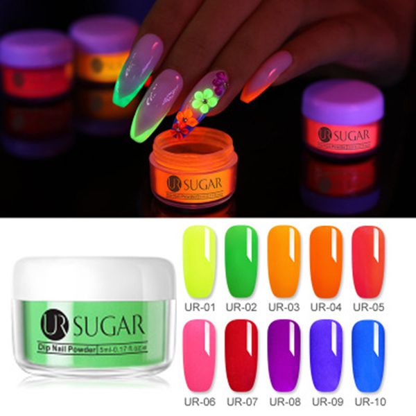 

3 в 1 флуоресцентный окунание ногтей порошок резьба расширение пигмент ногтей украшения sk88, Silver;gold