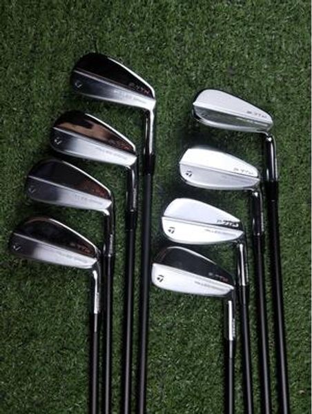 

brand new p-7 tw iron set p7 tw golf forged irons p7tw golf clubs 3-9pw r/s flex steel/graphite shaft with head cover