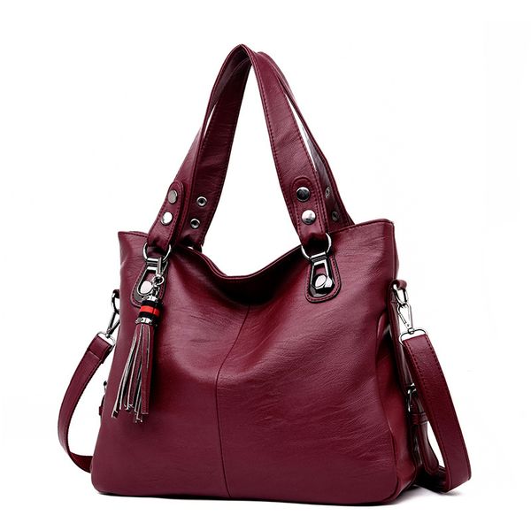 black soft leather bag