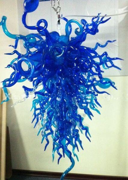 

modern pendant lights elegant l art chandelier lighting blue crystal led lights hand blown glass chandelier