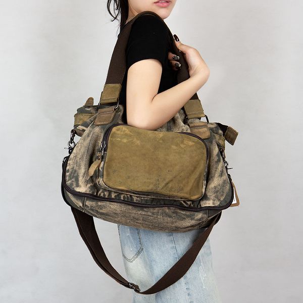 

новая простого ретро джинсовой ткани женщины одно плеча диагонали мешок плечо женщины большой емкости мешок вскользь