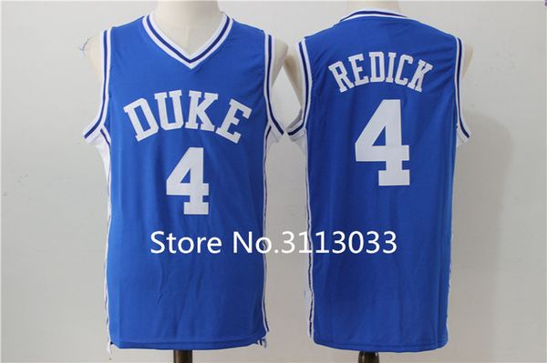 

jj redick #4 duke blue devils college basketball jersey stitched xs-xxl vest jerseys, Black;blue