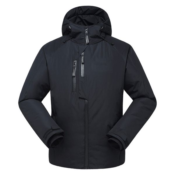 

ua american brand classic luxury par overcome comfortable down jacket outdoor sports hooded jacket luxury casual jacket, Black