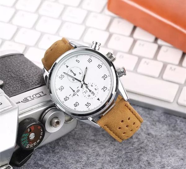 

2019 Famous Luxury Fashion Brand Watches For All Men Quartz -Watch Leather Strap Business Wrist Watch Wristwatches Christmas Gift Relógio