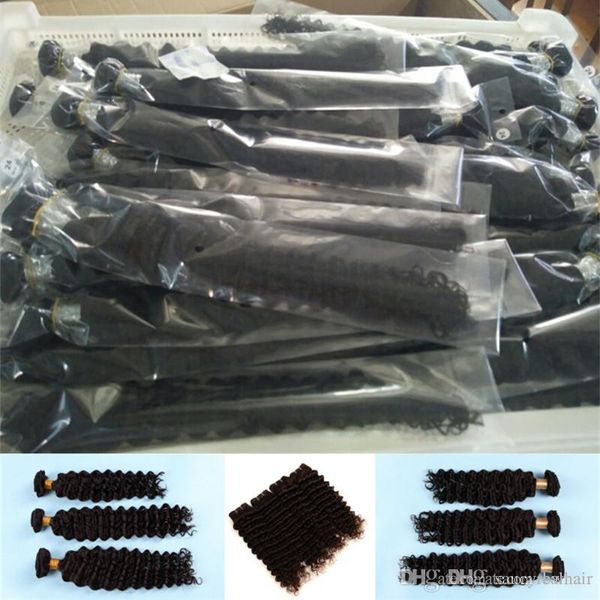 

new deep wave curl weaving hair weft human hair mix futura synthetic fiber blended curly hair weave extension, Black