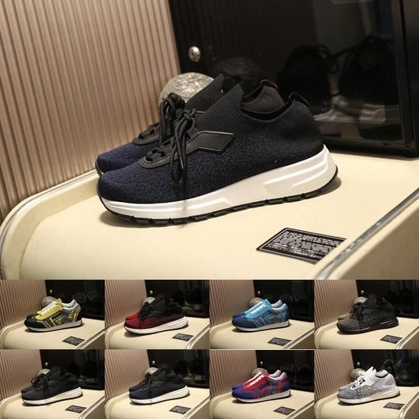 

2019 new mens italy lluxury designer casual shoes sports sneakers trainers walking size 38-44, Black