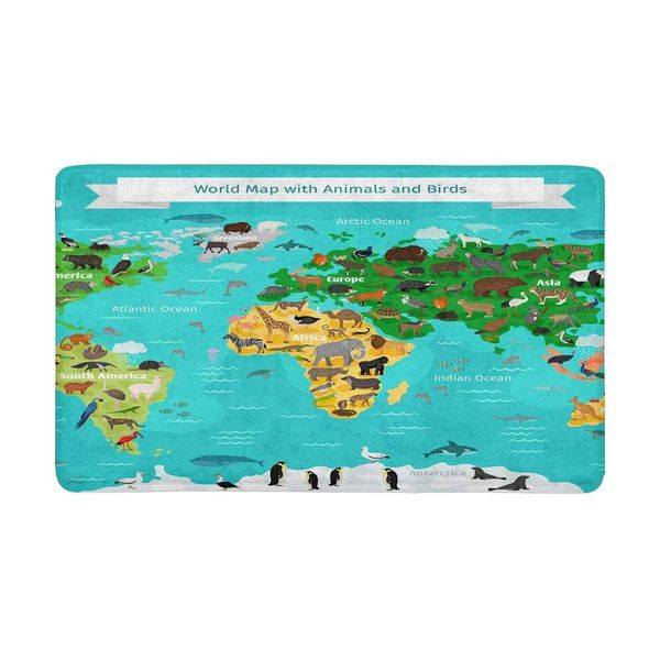 

with animals and birds indoor doormat non slip front entrance door mat rug bath kids mat rug cartoon kitchen
