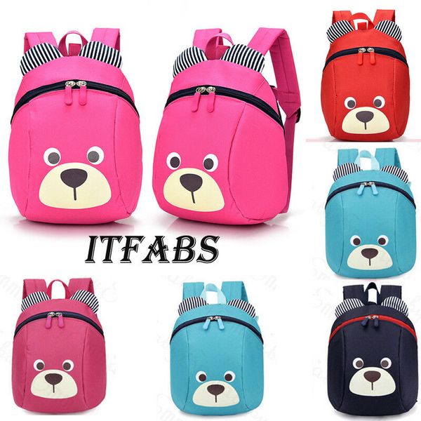 

2019 new fashion little boys girls toddler zipper school backpack kids children super cute cartoon book bag