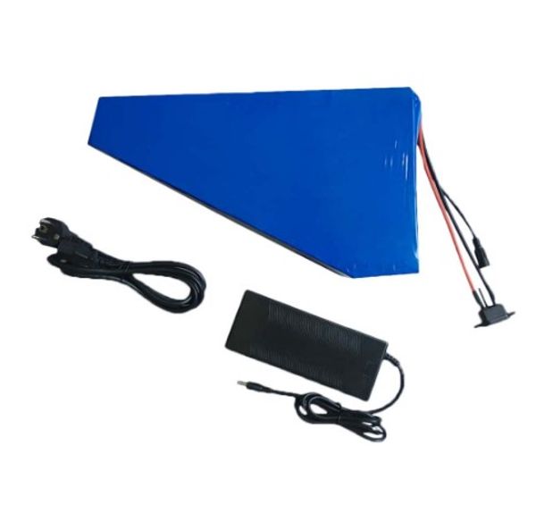 

eu us no tax 2000w 48v 34ah triangle battery 48v li-ion battery use for lg 3400mah cell with 50a bms and 5a charger send a bag