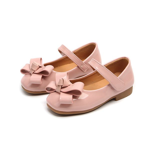 

2019 новая мода лук пу кожа девушки плоские с обувь размер 26-36 партия девушки принцесса обувь студенческие танцы производительность, Black;grey