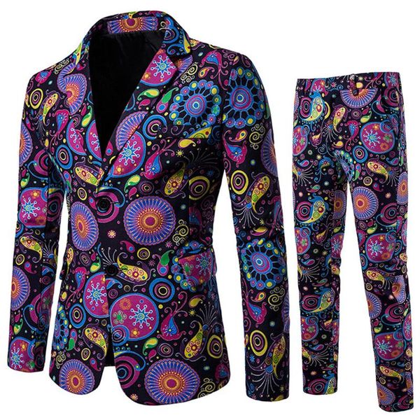

men's suits & blazers 2021 fashion suit two-piece casual men blazer mens with pants, White;black