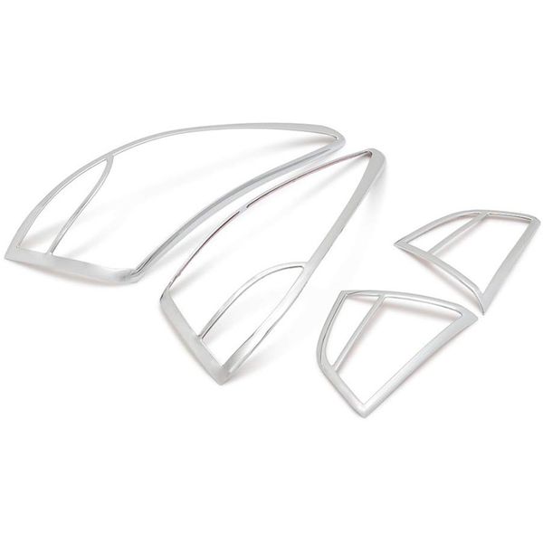 

for tucson ix35 2010-2014 abs chrome rear taillight lamp hood decoration cover trims accessories 4pcs/set