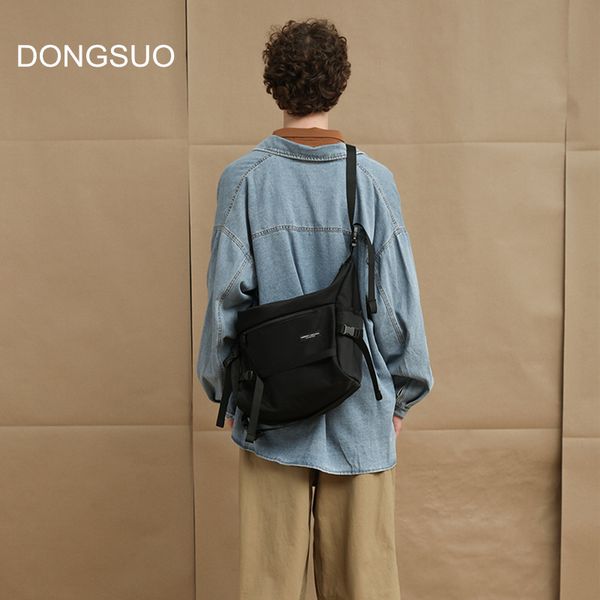 

casual sport messenger bag for men waterproof oxfordÂ large big travel crossbody shoulder bag black blue 2020 spring summer new