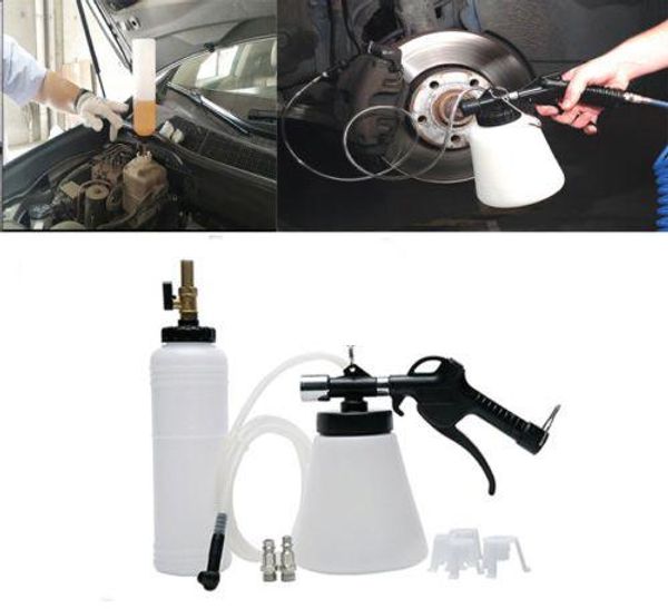 

1l hand held pneumatic brake fluid bleeder tools kit car air extractor clutch oil pump bleeding empty exchange drained kit