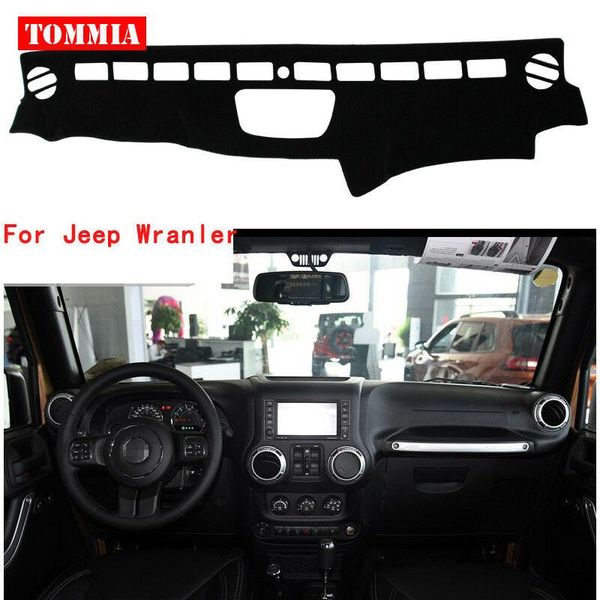 

for jeep wranler car dashboard cover non slip dash mat sun shade carpet pad