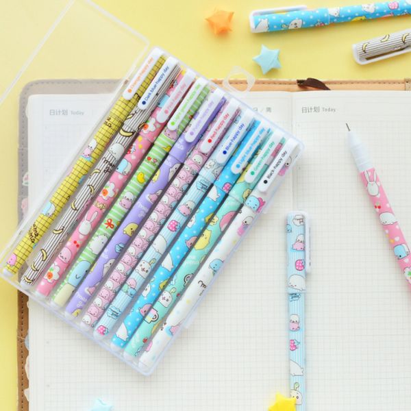 

10pcs/set kawaii sumikko gurashi colored gel pen ink pen gift stationery school & office supply