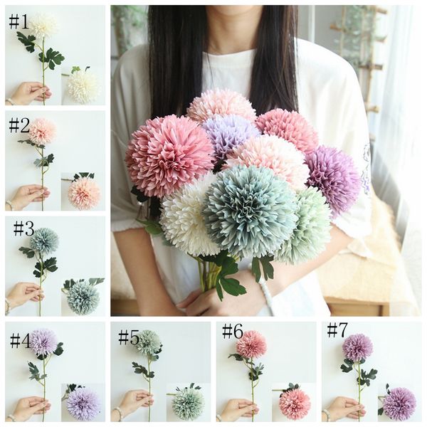 

artificial flower dandelion silk hyacinth flowers wall fake flower wedding bridal bouquets wedding home decoration 7 colors cyl-yw4042