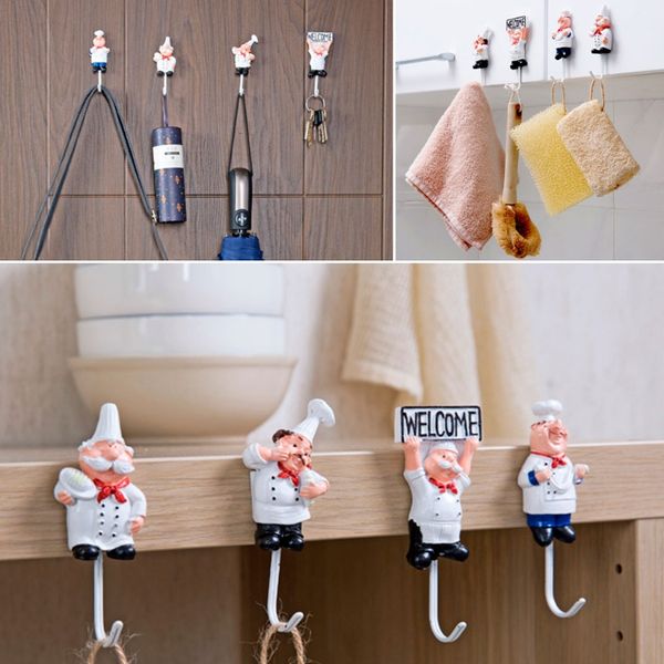 

kitchen cartoon shape resin power cord storage rack hooks wall hanger