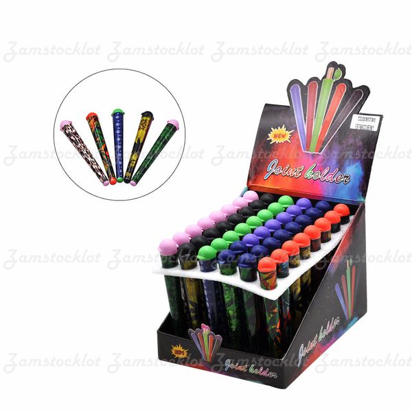 

acrylic doob tubes 120mm plastic storage container stash jar joint holder blunt storage paper cones holder airtight waterproof pill box