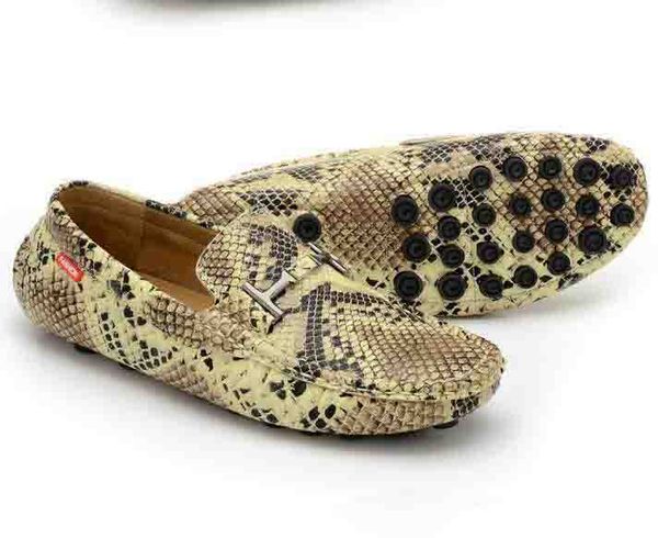 

moccasins new male pattern 2019 fashion shoes shoes men moccasins serpentine boat leather casual on driving flats slip qbrhr, Black