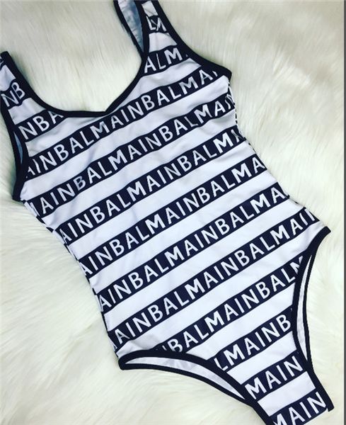 

luxury multi - letter balmain bikini swimsuit, fashion sexy, designed for women's one-piece bikini swimsuit, White;black