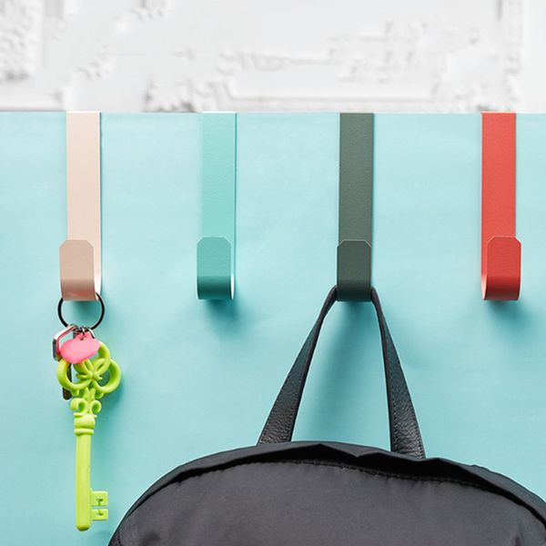

s-shape nailless adhesive towel hooks family robe hanging hooks hats bag family robe hats bag key wall hanger