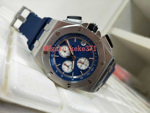 

latest new fashion wristwatches royal oak 26400so.oo.a335ca.01 26400 44mm stainless steel quartz chronograph mens watch watches, Slivery;brown