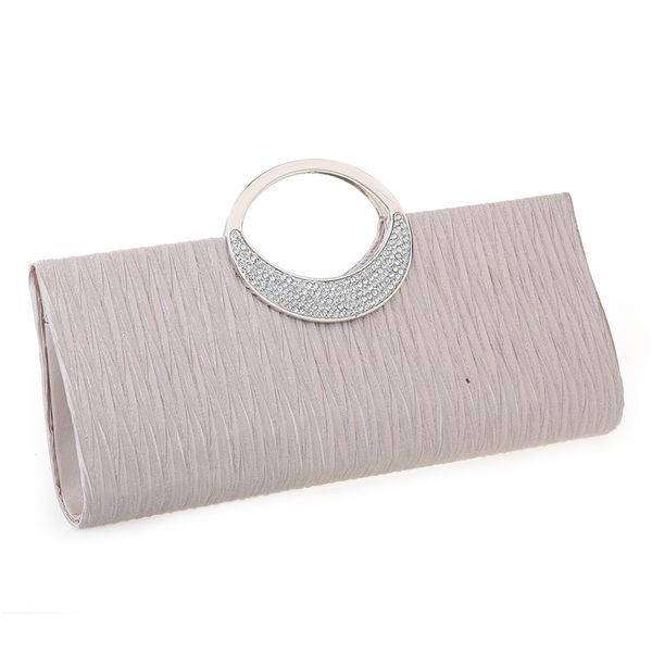 

luxury evening clutch bags fashion rhinestone satin pleated women evening bag wedding party handbag clutch purse bolsos mujer