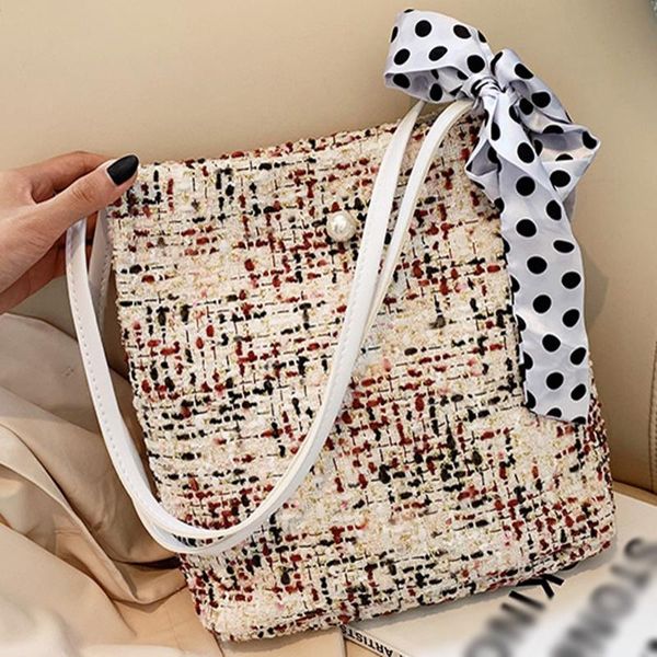 

ретро плед шерсть роскошная сумка cross body сумка для женщин мода шерстяной тканый плед лоскут маленькая сумка bolso mujer