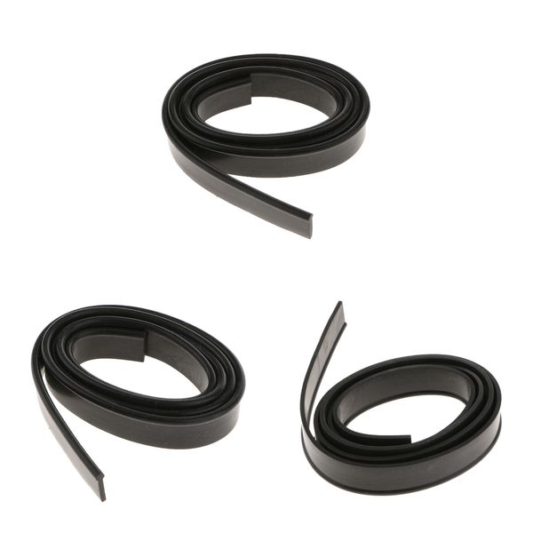 

3× 1m car seal strip rubber dashboard windshield gap engine noise insulation