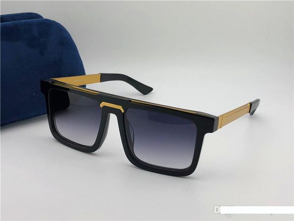 

classic vintage square plate frame men designer sunglasses 0078 selling popular simple retro style uv40 lens protection eyewear, White;black