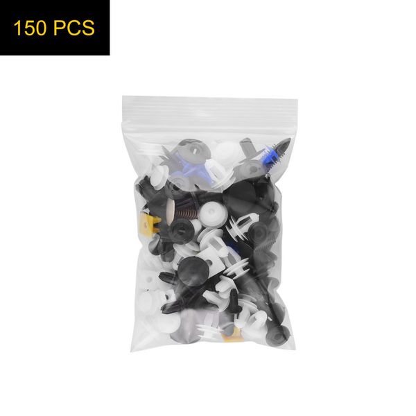 

150pcs auto car plastic rivets retainer fastener bumper fender clips push type buttons for door fenders cd dvd cover roof