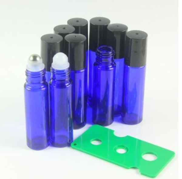 DHL бесплатно 200 шт. / лот рулон на кобальт аромат стеклянные бутылки эфирные масла темно-синий стеклянный ролик мяч ароматерапия бутылка