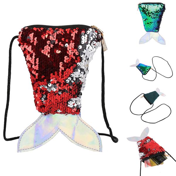 

fashion womens child sequin crossbody bag shoulder cartoon bags messenger bag coin bolsas de mujer#35