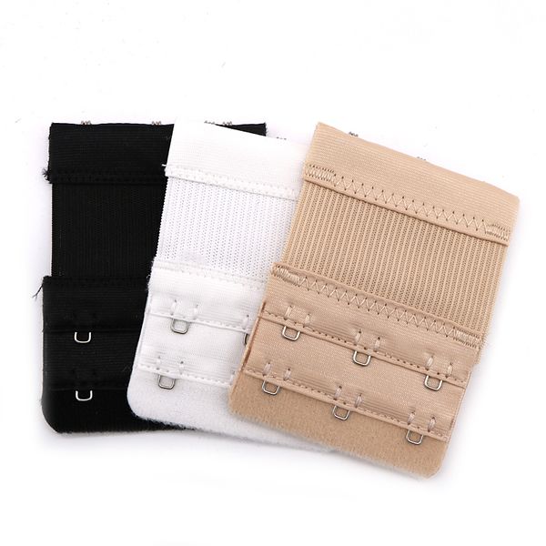 

1/2/3/4/5 bra extender nylon clasp extension adjustable extension strap hook clasp expander seamless increase intimates size, Black;white