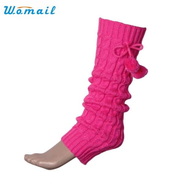 

womail новый дизайн модный вязаные бал декоративное голенищем sockings oct6 drop shipping fed30, Black;white
