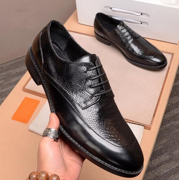 

luxury new h mens wedding dress italian designer formal mens dress genuine leather black flats office for male shoes