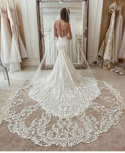 

3m длинные veil кружева аппликация собор длина аппликацией белый слоновая кость вуаль венчания невесты фата невесты волос с свободной расчес, Black