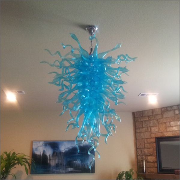 

креативный дизайн кристалл рука выдувное стекло villa освещение люстра выдувного стекла воздуха судоходные ac светодиодные лампы 120в / 240в