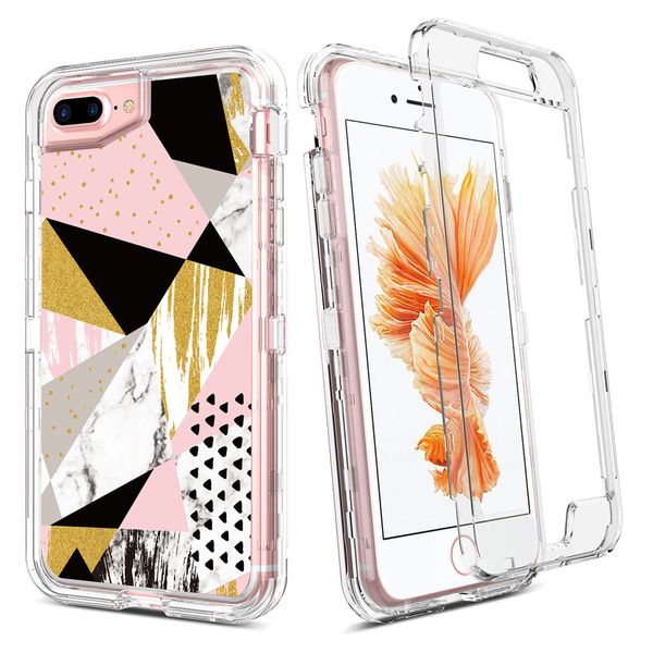 

phone case for iphone 8 plus luxury glitter 3in1 heavy duty shockproof full body protection cover phone case for iphone 11 pro max